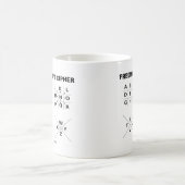 フリーメーソン会員の暗号(暗号解読法) コーヒーマグカップ (中央)