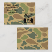 フリーメーソン会員の軍隊の退役軍人 名刺 (正面/裏面)