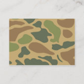 フリーメーソン会員の軍隊の退役軍人 名刺 (裏面)