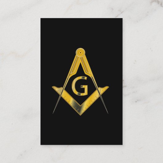 フリーメーソン会員カード 名刺 (裏面)