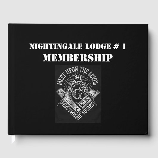 フリーメーソン会員名簿 ゲストブック (正面)