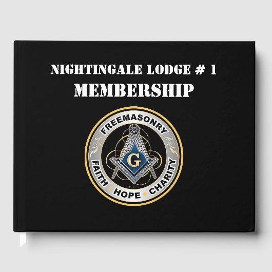 フリーメーソン会員名簿 ゲストブック (正面)