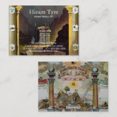 フリーメーソン会員 名刺 (正面/裏面)