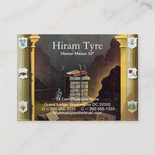 フリーメーソン会員 名刺 (正面)