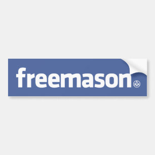 フリーメーソン会員、小さいS&CのFacebookのスタイルのロゴ バンパーステッカー