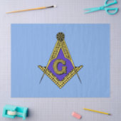 フリーメーソン会員(青い) 薄葉紙 (クラフト)