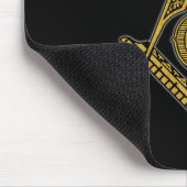 フリーメーソン会員(黒及び金ゴールド) マウスパッド (コーナー)