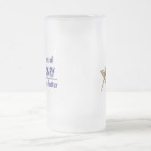 フリーメーソン及びShrinersの紋章を個人化して下さい フロストグラスビールジョッキ (中央)