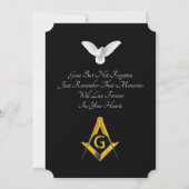 フリーメーソン同情カード (裏面)