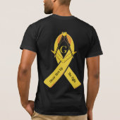 フリーメーソン小児がん認識度 Tシャツ (裏面)