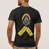 フリーメーソン小児がん認識度 Tシャツ (裏面)