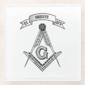 フリーメーソン徴候 ガラスコースター (正面)