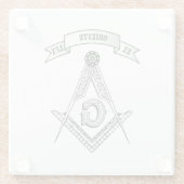 フリーメーソン徴候 ガラスコースター (裏面)