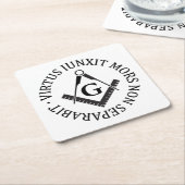 フリーメーソン徴候 スクエアペーパーコースター (アングル)