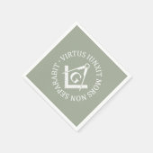 フリーメーソン徴候 スタンダードカクテルナプキン (角)