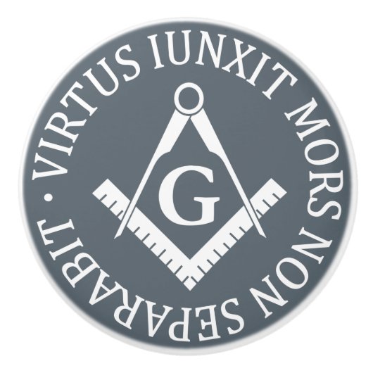 フリーメーソン徴候 セラミックノブ (正面)