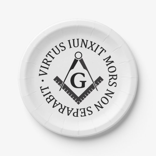 フリーメーソン徴候 ペーパープレート (正面)