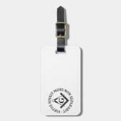 フリーメーソン徴候 ラゲッジタグ (正面縦)