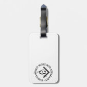 フリーメーソン徴候 ラゲッジタグ (裏面縦)