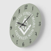 フリーメーソン徴候 ラージ壁時計 (傾斜)