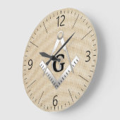 フリーメーソン徴候 ラージ壁時計 (傾斜)