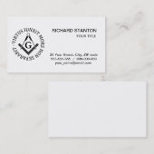 フリーメーソン徴候 名刺 (正面/裏面)