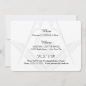 フリーメーソン招待状マソニックディナーカスタム招待状 招待状 (裏面)