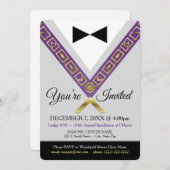 フリーメーソン招待状 – グランドマスターマソニックジュエル 招待状 (正面/裏面)