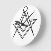 フリーメーソン時計 ラウンド壁時計 (傾斜)