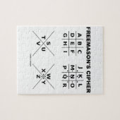 フリーメーソン暗号(Cryptography) ジグソーパズル (横)