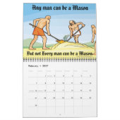 フリーメーソン暦 カレンダー (2月 2027)