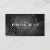 フリーメーソン用スクエア&コンパス名刺 名刺 (裏面)