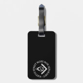 フリーメーソン看板 ラゲッジタグ (裏面縦)