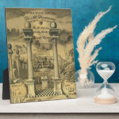 フリーメーソン複層 フォトプラーク (側面)