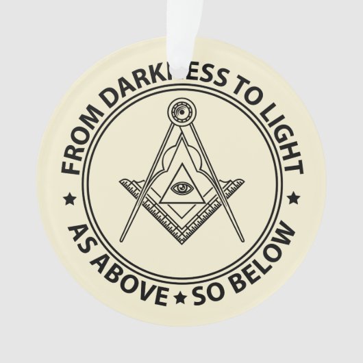 フリーメーソン記号 オーナメント (正面)