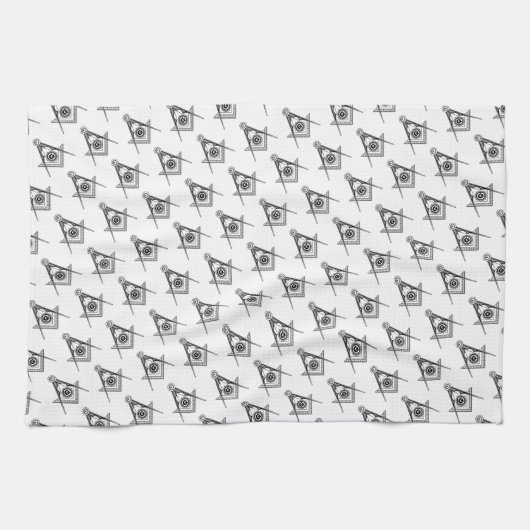 フリーメーソン記号 キッチンタオル (横)