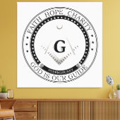 フリーメーソン記号 キャンバスプリント (インサイチュ (リビング))