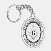 フリーメーソン記号 キーホルダー (正面左)