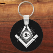フリーメーソン記号 キーホルダー (正面)