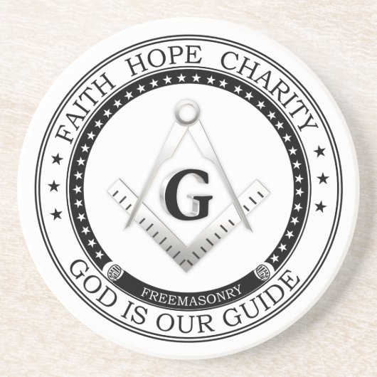 フリーメーソン記号 コースター (正面)