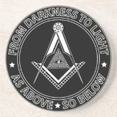 フリーメーソン記号 コースター (正面)