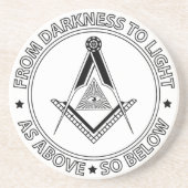 フリーメーソン記号 コースター (正面)