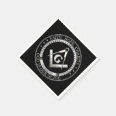 フリーメーソン記号 スタンダードカクテルナプキン (角)