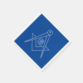 フリーメーソン記号 スタンダードカクテルナプキン (角)