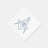 フリーメーソン記号 スタンダードカクテルナプキン (角)