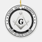 フリーメーソン記号 セラミックオーナメント (裏面)