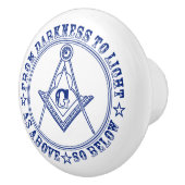 フリーメーソン記号 セラミックノブ (右)