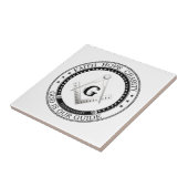 フリーメーソン記号 タイル (側面)