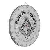 フリーメーソン記号 ダーツボード (正面左)