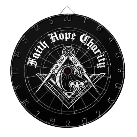 フリーメーソン記号 ダーツボード (正面)